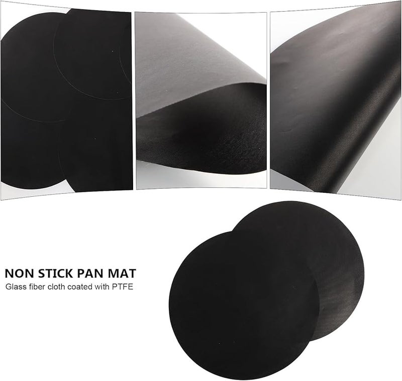 Veemoon 6pcs High Temperature Resistant Non Stick Baking Mats For Air Fryer Oven Kitchen - Image 4